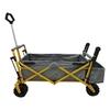 Multifunction collapsible garden tool folded wagon beach trolley hand cart