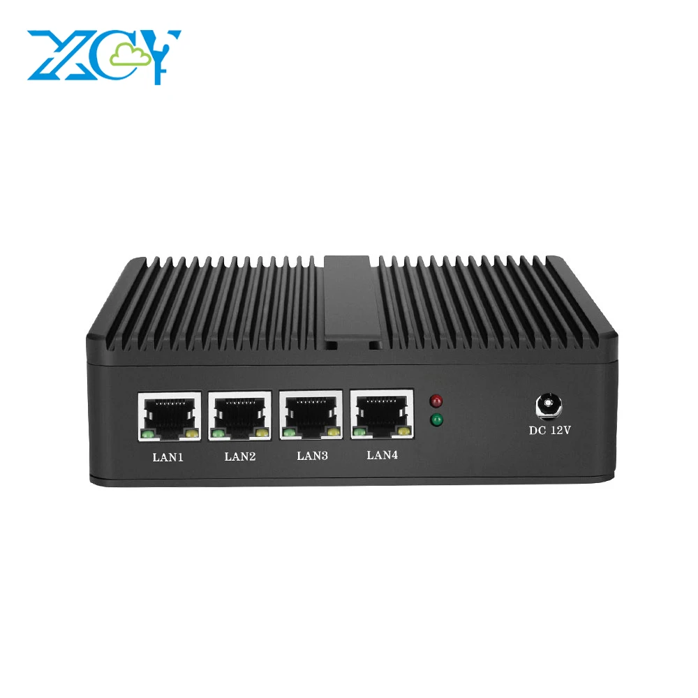 

XCY pfsense mini pc J1800 4 LAN Fanless firewall Motherboard Support VPN server soft router computer
