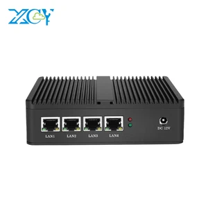 XCY Fanless Mini PC Intel Celeron J1800 Firewall Router