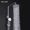 Wall hung Bathroom Shower Set With Rain Shower Head And Handheld Shower