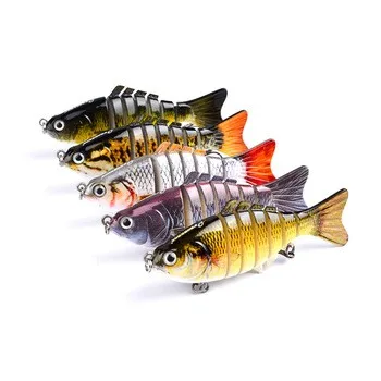 

Free Shipping Wobblers Fishing Lure 6 Segment Crankbait Swimbait Bait Isca Artificial Fish Lure With Hook Fishing Tackle Pesca