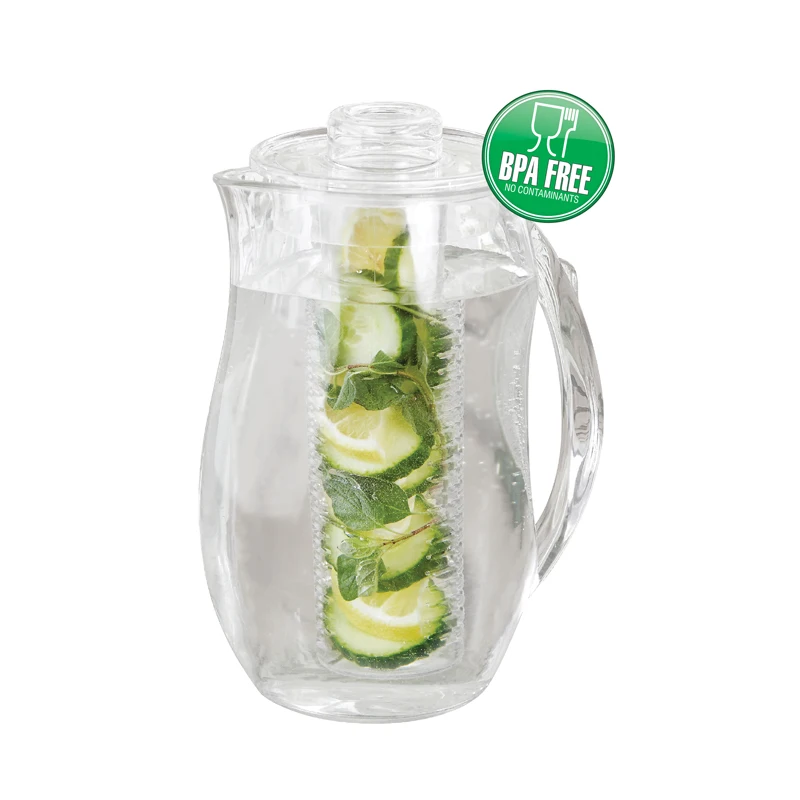 Fruit Infusion Flavor Pitcher 2.8l Fruit Infused Acrylic Pitcher With Ice Core Buy Fruit