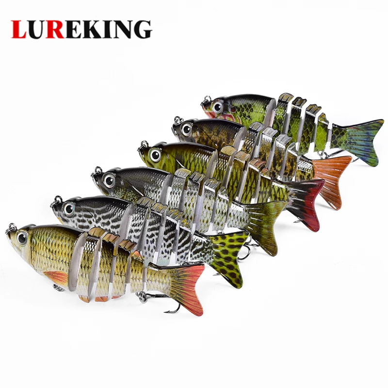

Lureking Hard jointed fishing lures, Artificial lures for fishing 20g 10cm Multi Jointed 6 Sections Segmented Swimbai Lure