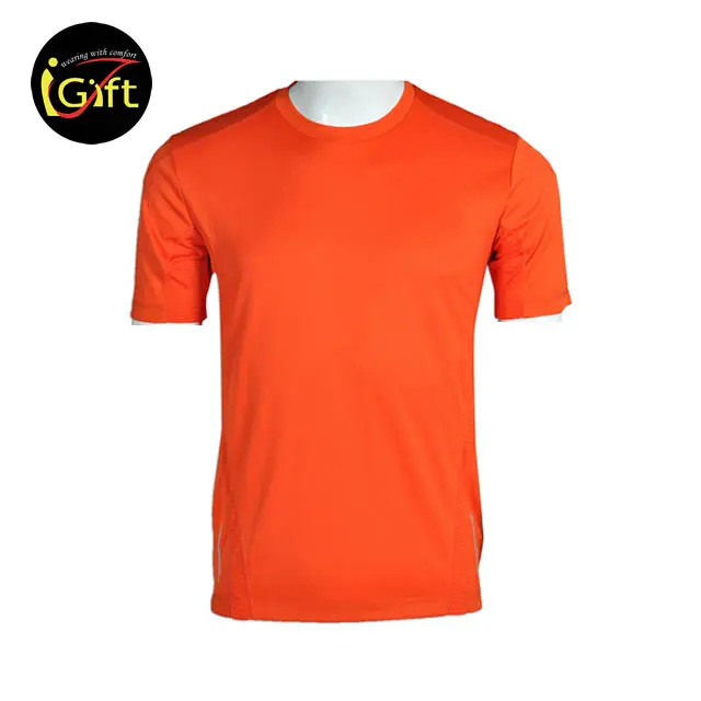 

iGift Causal Orange Custom Men's T-Shirt With Printing Logo, N/a
