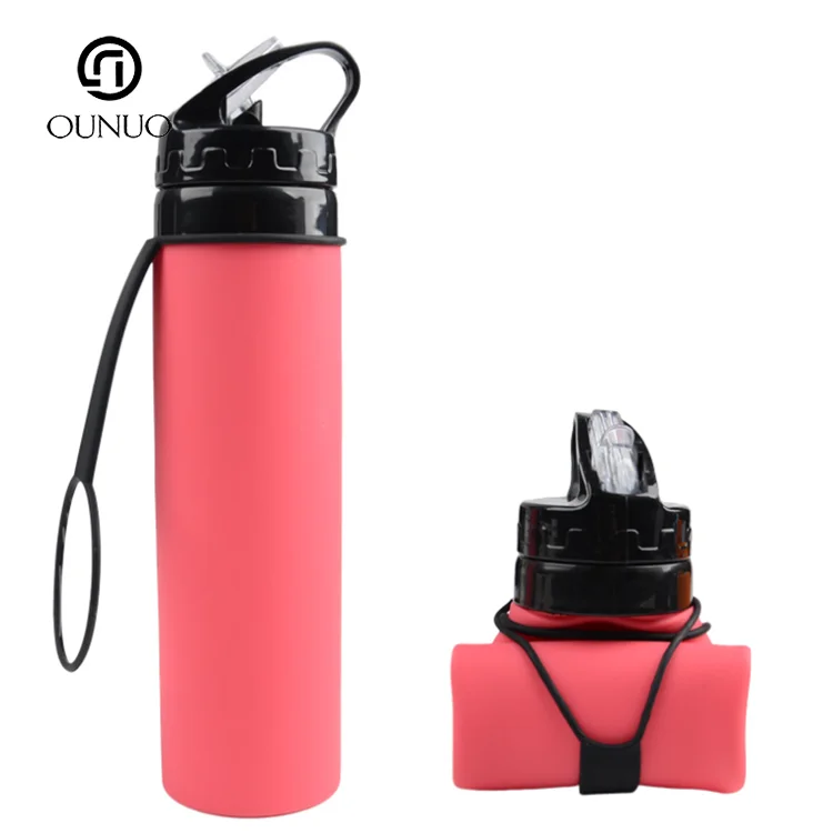 Collapsible Foldable Silicone drink Sport Water Bottle Camping Travel my plastic bicycle bottle