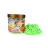Pombo Yiwu Bobao green set kids safe fine Silica material bucket packed 200g indoor DIY intelligent Educational magic sand toy