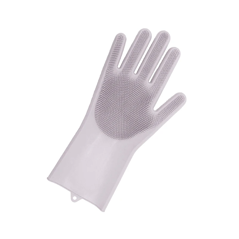 

Kitchen Rubber Gloves Scrubber Silicone Dish Washing Gloves For Dish Washing, Blue,pink or customized