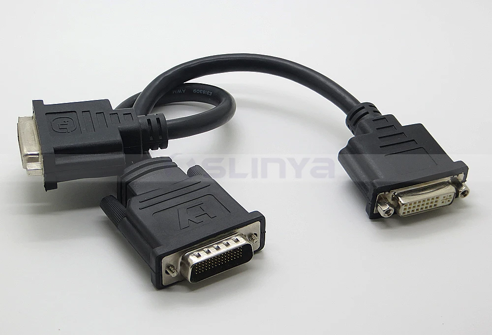 Dms 59 Pin Male To Dual Dvi 24 5 Female Splitter Extension Cable Buy