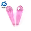 large glass gems ruby gemstone crystal maker faceted tear drop pink glass