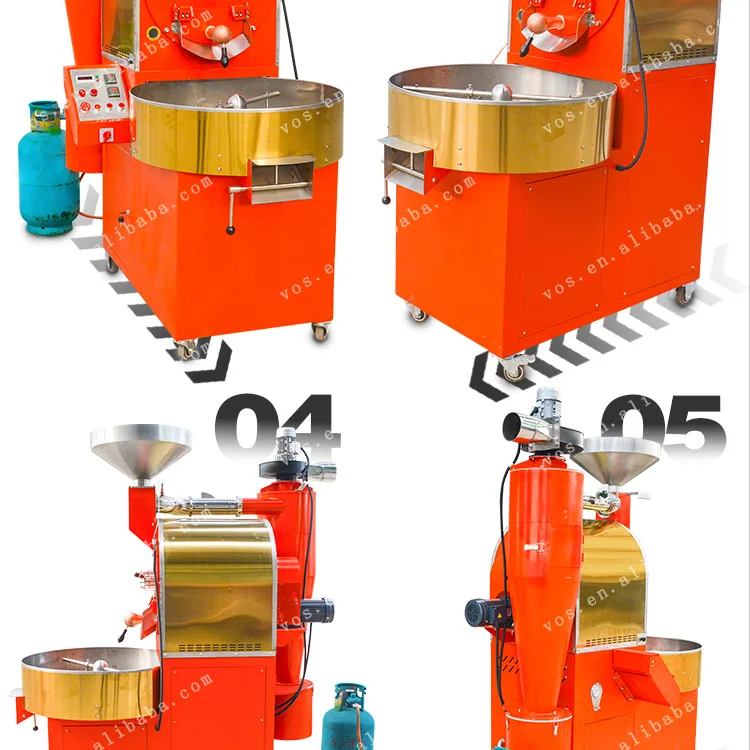 Gas Coffee Roaster/10kg 15kg Coffee Roasting Machine For Sale