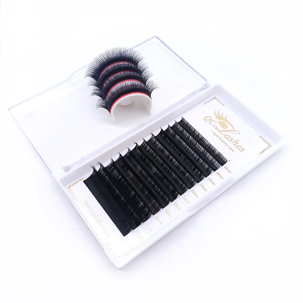 

Professional 0.03 0.04 0.05mm korean Eyelashes Extension Individual Eyelash Extension With Silk Lashes, Black