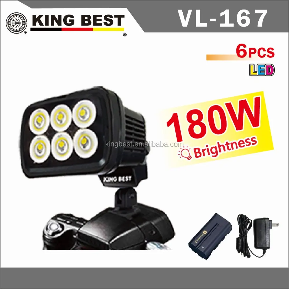 KINGBEST 6pcs 2W U.S.A. CREE super bright LED / professional for outdoor light / Studio lights / Interview lights / Flsh