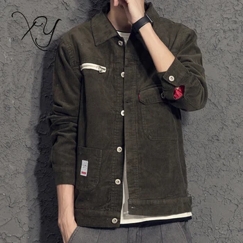 wholesale nice design cord military jackets with epaulettes street