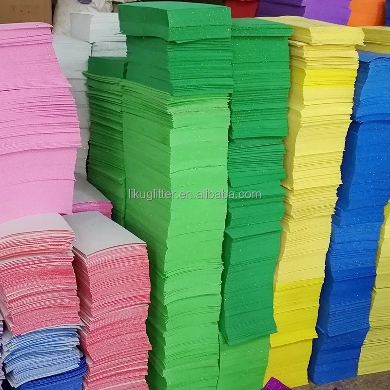 
Factory direct selling non-toxic glitter EVA Foam sheets 