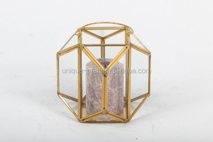 Geometric Copper Brass Hanging Candle Holder Glass, Wedding Card Box, Jewellery Display Box
