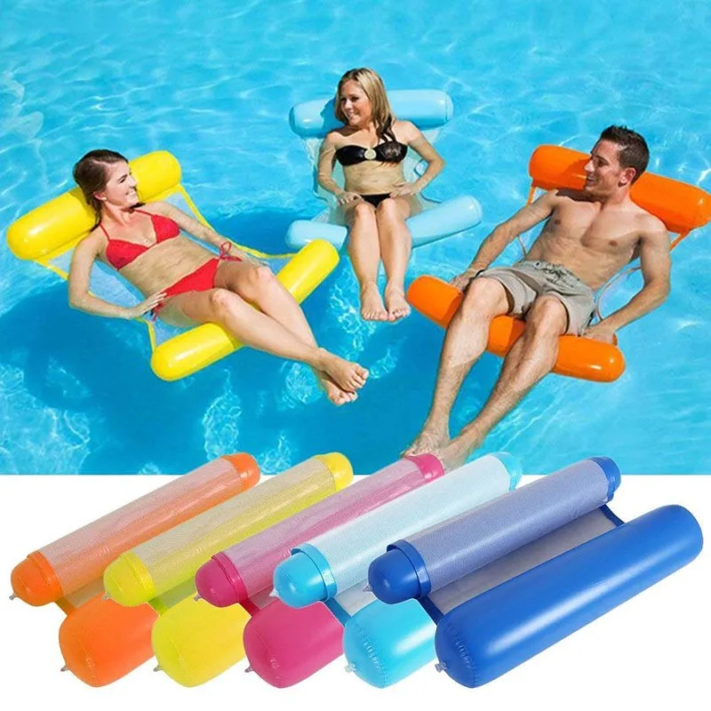 Inflatable Beach Lounger Backrest Recliner Floating Sleeping Bed Chair Buy Water Hammock