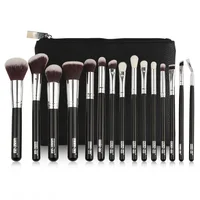 

Luxurious Makeup Brushes Set Cosmetics Powder Foundation Contour Eyeshadow Lip Make Up Beauty Tool with cosmetic leather case