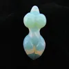 synthetic opal pendant pink quartz/opal/agate gemstone