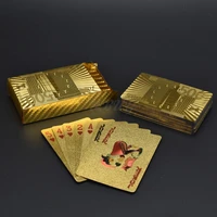 

Waterproof PVC Poker 500 Euro Design Pure Gold Plated playing Card