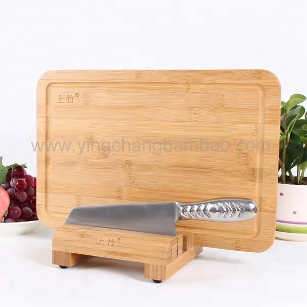 

Professional Bamboo Wood Cutting Board and Cheese Board, Natural / carbonized