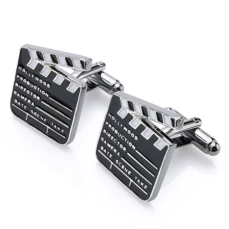 

Wholesale Vintage Metal Cuff links Cheap Enamel Cufflinks Producer Old School Film Art Cuff Links For Men's