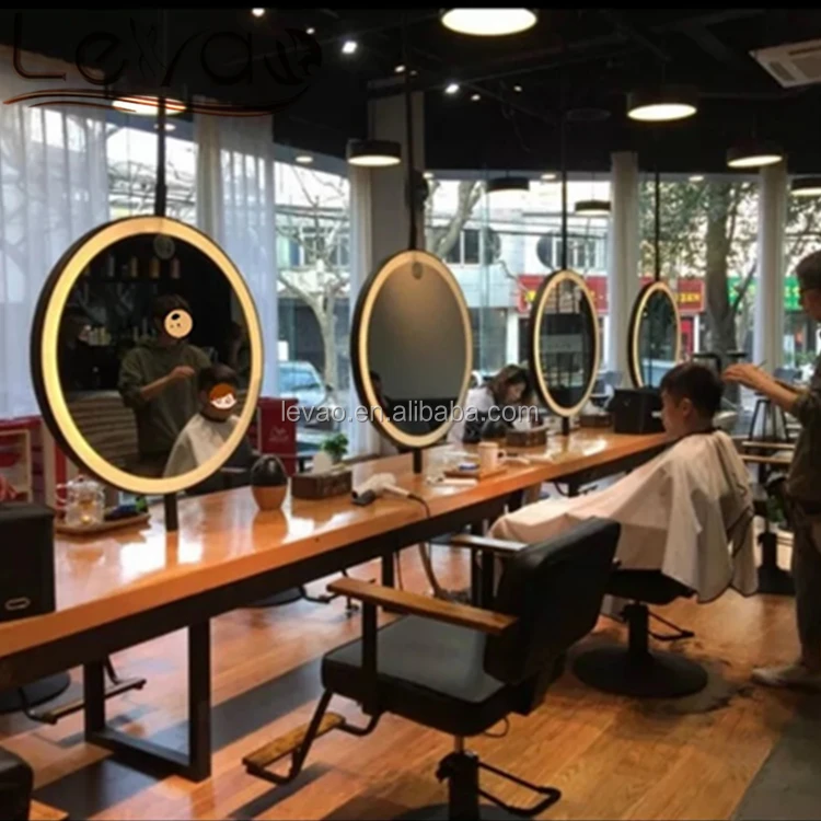 led salon mirror