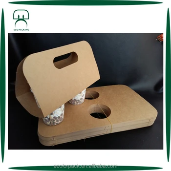 2 Holes Carry Bag Disposable Coffee Paper Cup Holder - Buy Paper Cup ...