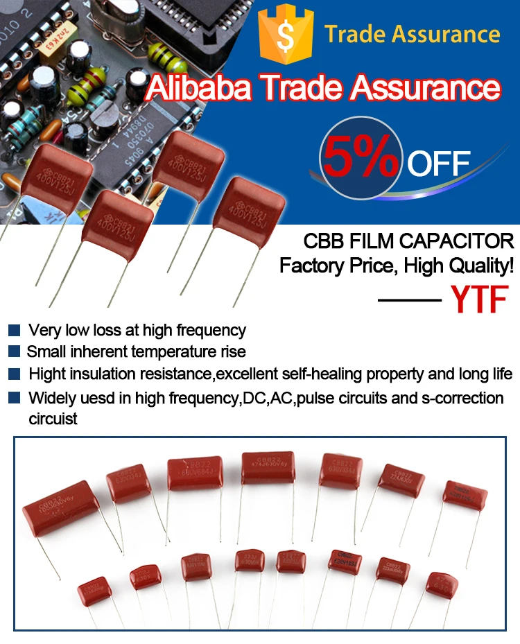 Factory Price List 630V 684J Polyester Film Capacitor
