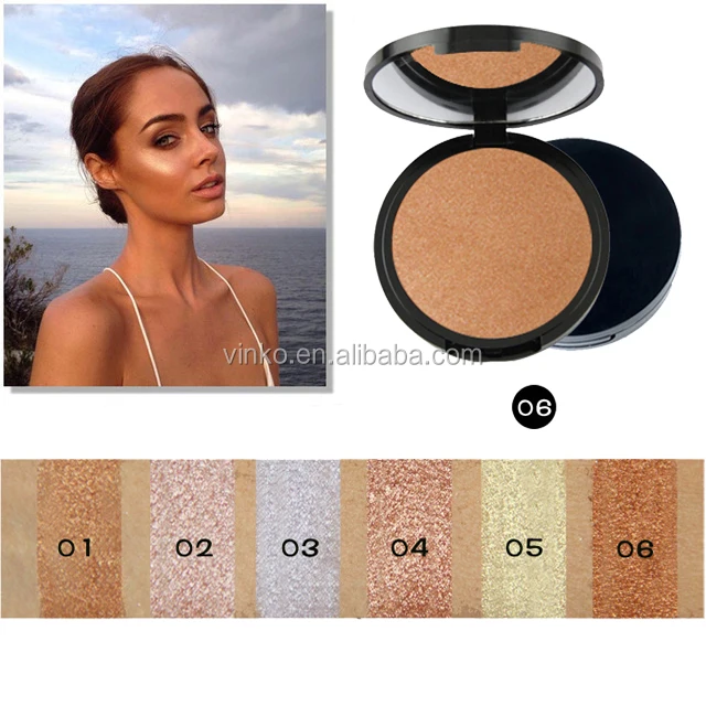 New 6 Color Single Highlighter Powder Make Your Own Name Brands Face Powder