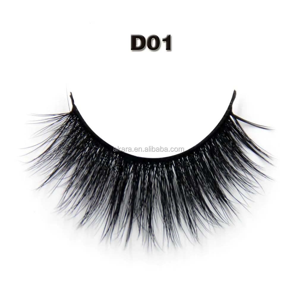 

Natural lash 100 handtied strip lash synthetic eyelash, Black