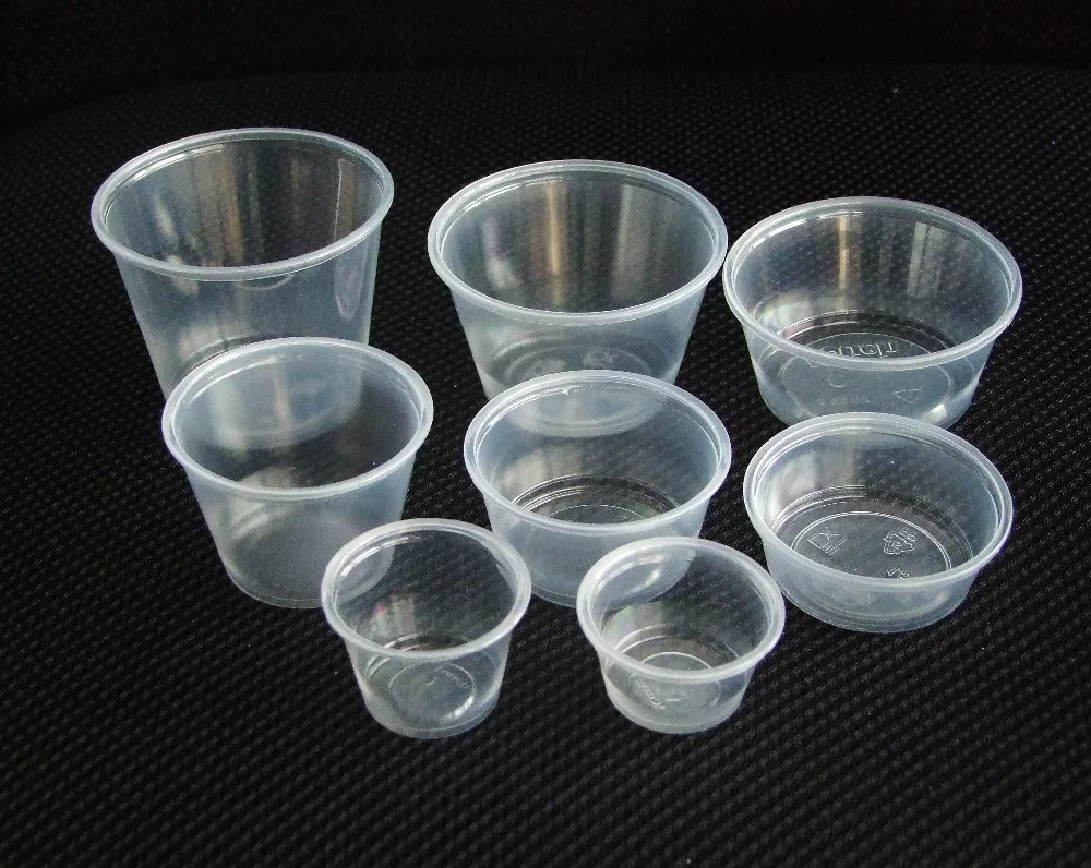 0.75oz Plastic Pill Cups/ Souffle Cups / Portion Cups With Pet Lids