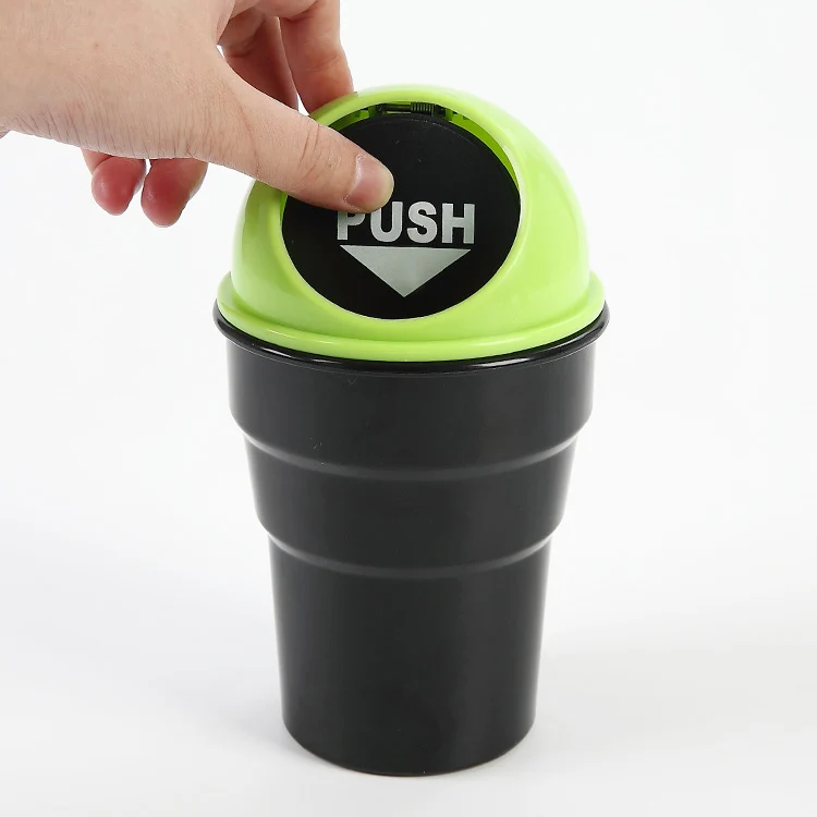 

plastic mini trash bin car/mini car dustbin with lid, Blue;yellow;red;black ect