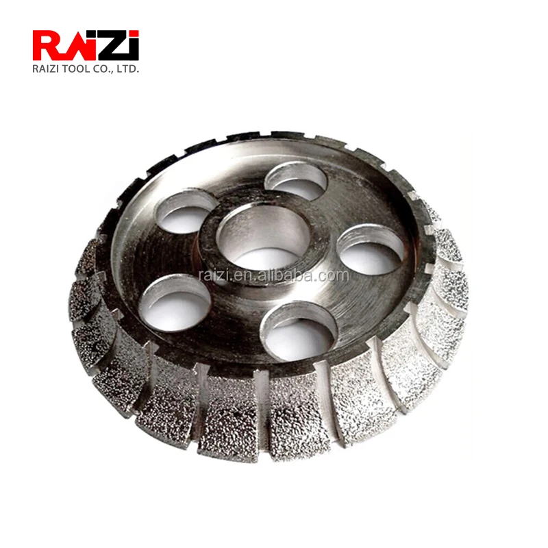 1//2” Radius Shape B Demi Bullnose 6” Electroplated Profile Wheel for Granite