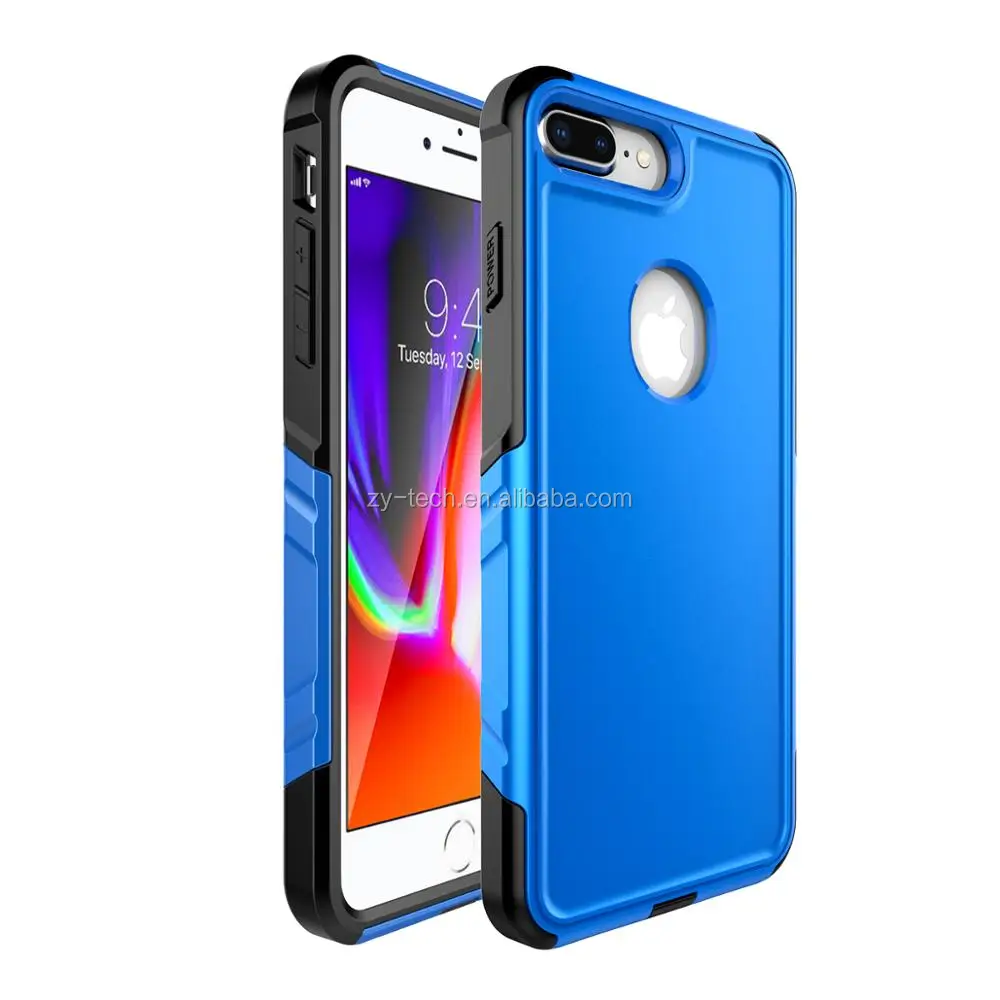 For Iphone 8 Plus Case,Slim Fit Shell Hard Plastic Pc Tpu Ultra Thin Mobile Phone Cover Case For