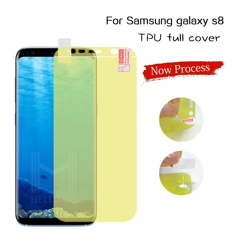 

Edge to edge perfect fit tpu screen protector protective film for mobile phone for Samsung Galaxy S8, N/a