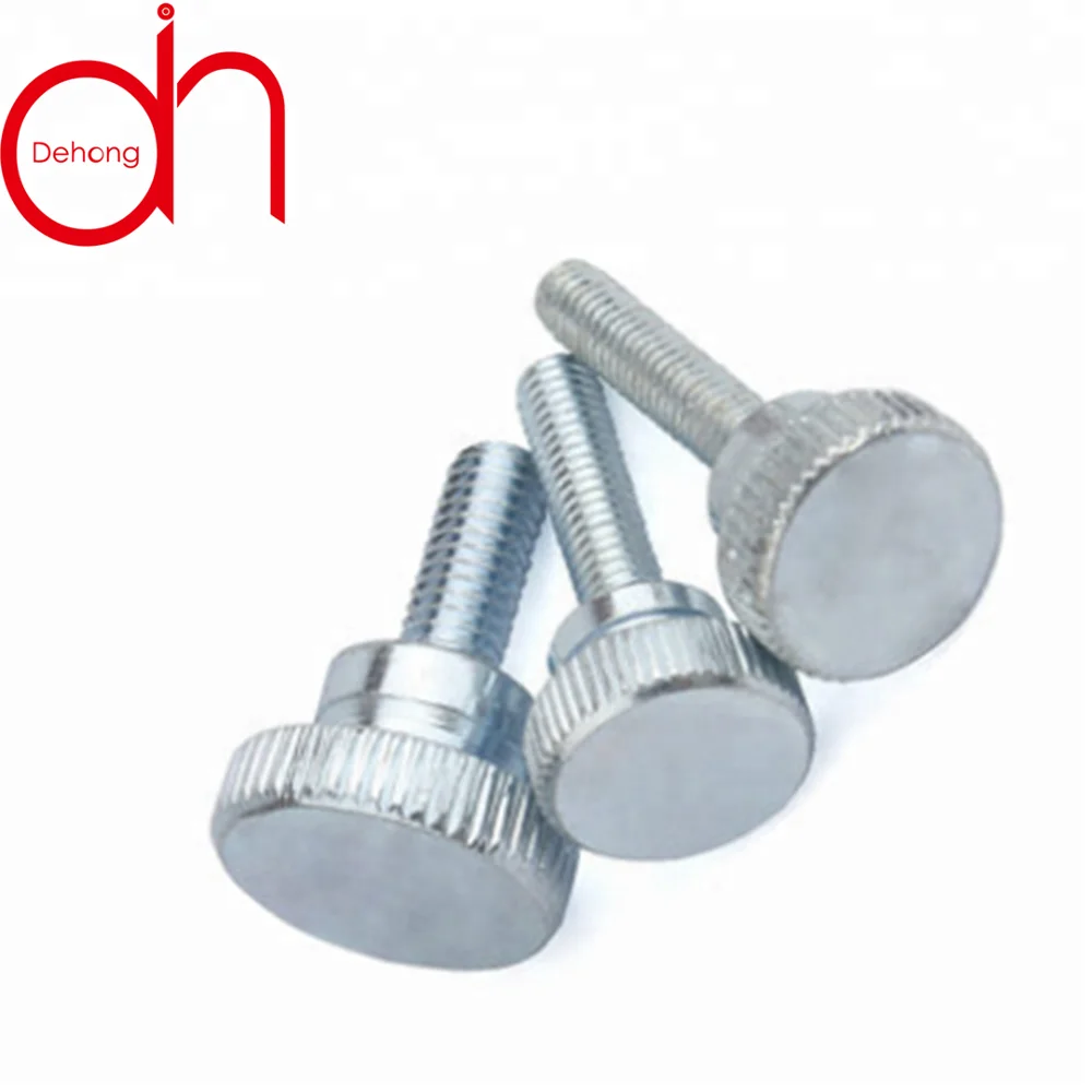 
High quality new design stainless steel brass head knurled thumb screw for retail industry 