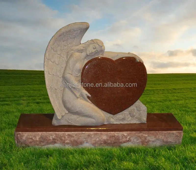 
Natural Granite Material Angel Design Tombstone, Angel Sculpture Monuments 