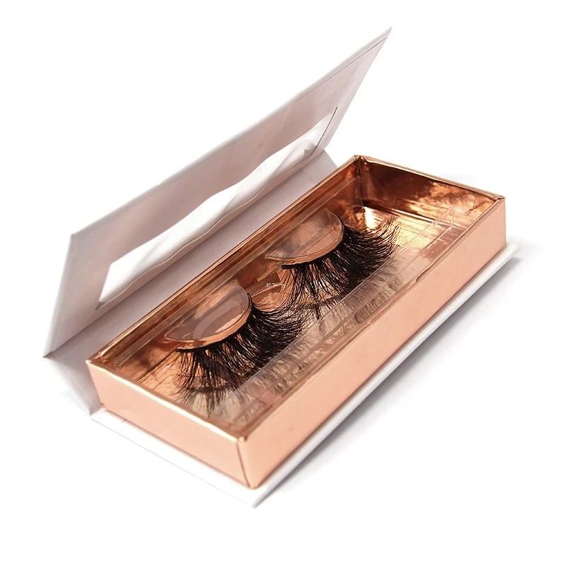 

3d Mink Eyelash Custom Packaging Box Lash Strips, Custom color