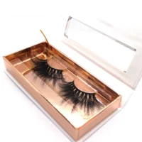 

Homay Top Selling Your Own Logo Luxury Packing Box 25mm 3D Mink Eyelashes