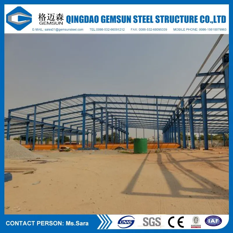 High Grade Customized Steel Structure Factory / Steel Building