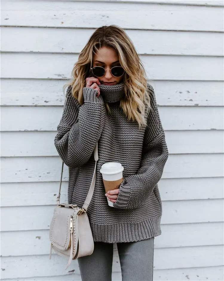 

Unique Women Sexy Casual Turtleneck Sweater For Wholesale, Customized