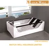 2 person indoor wooden frame whirlpool bathtubs and whirpools