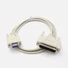 DB25 Male to DB9 Female Serial RS232 Null Modem Cable