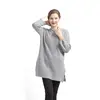 Factory sale simple design winter warm unique women long cashmere sweater
