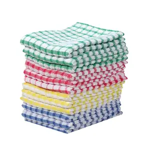 Image of Dishcloths 11x17 inches Cotton with High Absorbent Quick Dry Multi Use Kitchen Tea Towels, Dishtowels Pack of 12