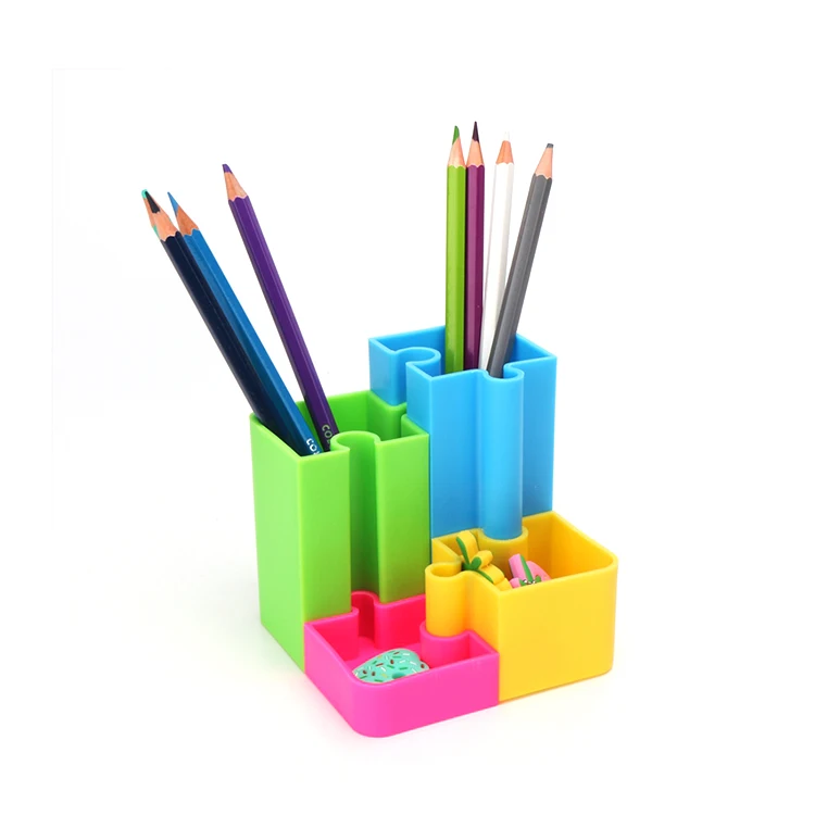 wholesale square multi pen pencil holder