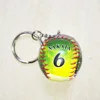 photograph printing Mini baseball keychain,baseball and bat key ring,lovely key chain,CUTE