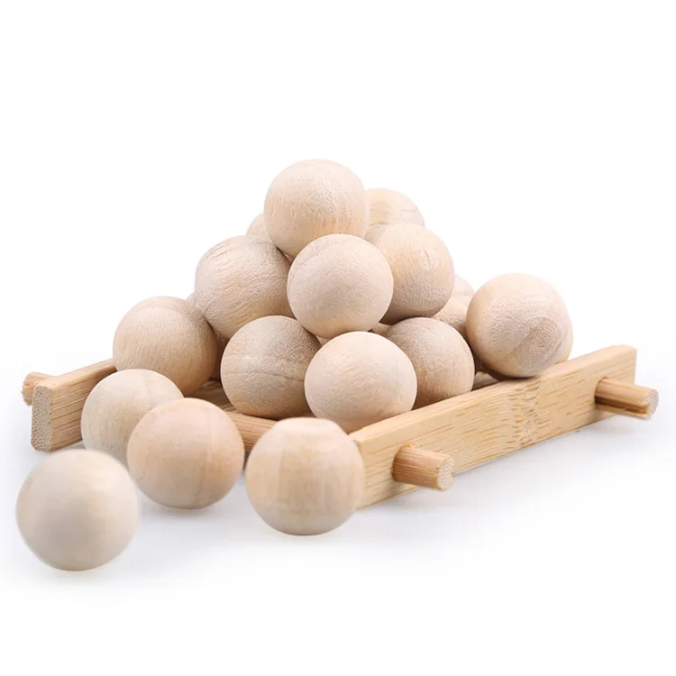 large hollow wooden ball custom wood ball natural wooden balls
