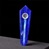 Custom Cheap Blue Melting Crystal Glass Tobacco Smoking Pipe
