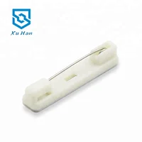 

Factory direct sale, plastic base safety pin with adhesive for work cards, badges and chest cards.